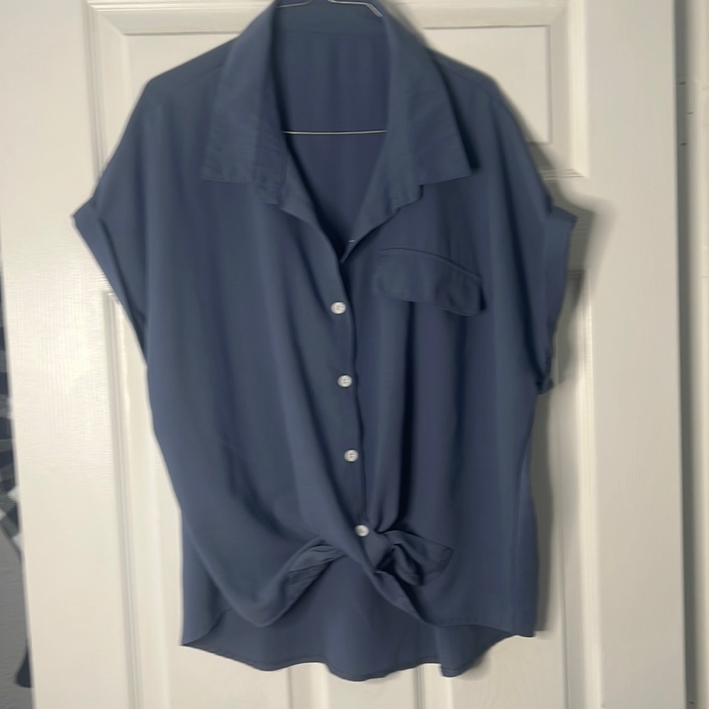 Blue Button Down